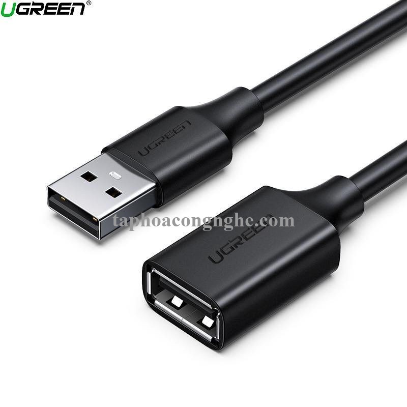 Ugreen 10313 0.5M màu Đen Cáp tín hiệu nối dài USB 2.0 lõi thuần đồng US103 30010313